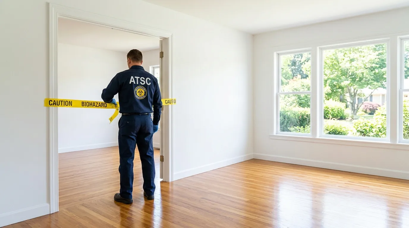 Certified biohazard cleanup crew performing Decomposition Cleanup in Takoma Park